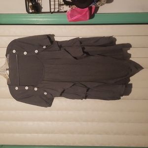 Gray handkerchief short sleeve top